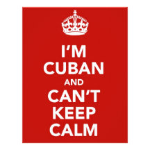 I'm Cuban and I can't Keep Calm Letterhead Design