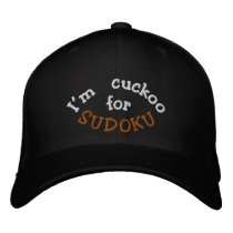 I'm Cuckoo for Sudoku embroidered hats by azac69 I'm Cuckoo for Sudoku embroidered hats