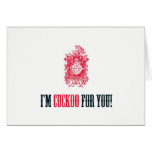 I'm Cuckoo For You Valentine's Day Card cards