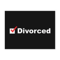 I'm Divorced Postcard by InsideOut_Tees I'm Divorced Postcard