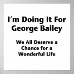 I'm Doing It For George Bailey -- Occupy Wall St. Print