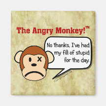 I'm done dealing with stupid people for the day refrigerator magnet