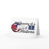I'm Dreaming of a Red, White & Blue Christmas cards by silentranksshop I'm Dreaming of a Red, White & Blue Christmas cards