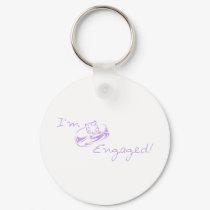 I'm Engaged (Purple Diamond Ring) keychains