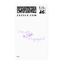 I'm Engaged (Purple Diamond Ring) postage