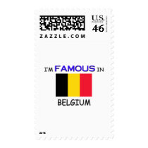 I'm Famous In BELGIUM Postage Stamps