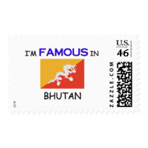 I'm Famous In BHUTAN postage