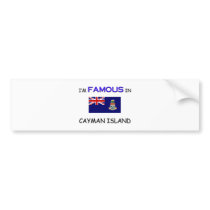 I'm Famous In CAYMAN ISLAND bumper stickers