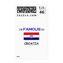 I'm Famous In CROATIA postage