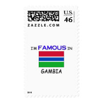 I'm Famous In GAMBIA postage by flagshirt I'm Famous In GAMBIA postage