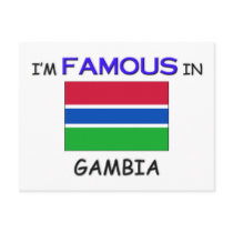 I'm Famous In GAMBIA postcards