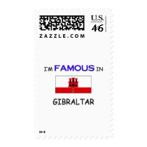 I'm Famous In GIBRALTAR postage by flagshirt I'm Famous In GIBRALTAR postage