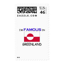 I'm Famous In GREENLAND postage