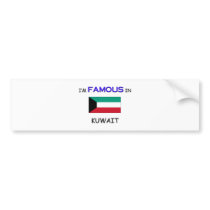 I'm Famous In KUWAIT bumper stickers