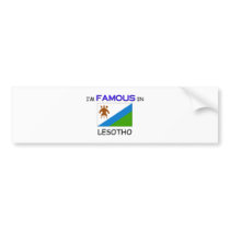 I'm Famous In LESOTHO bumper stickers