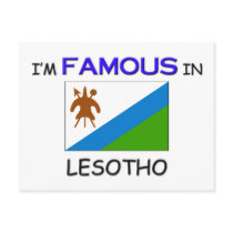 I'm Famous In LESOTHO postcards