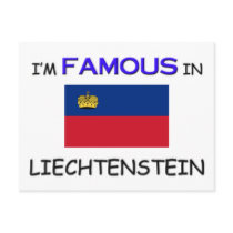 I'm Famous In LIECHTENSTEIN postcards