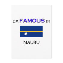 I'm Famous In NAURU postcards