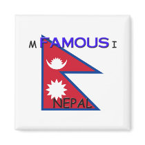 I'm Famous In NEPAL magnets by flagshirt I'm Famous In NEPAL magnets