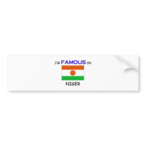 I'm Famous In NIGER bumper stickers by flagshirt I'm Famous In NIGER bumper stickers