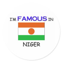 I'm Famous In NIGER stickers