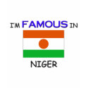 I'm Famous In NIGER t-shirts by flagshirt I'm Famous In NIGER t-shirts
