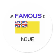 I'm Famous In NIUE stickers by flagshirt I'm Famous In NIUE stickers