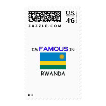 I'm Famous In RWANDA postage by flagshirt I'm Famous In RWANDA postage