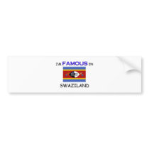 I'm Famous In SWAZILAND bumper stickers