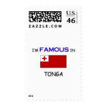 I'm Famous In TONGA Postage Stamp