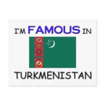 I'm Famous In TURKMENISTAN postcards