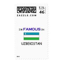 I'm Famous In UZBEKISTAN postage by flagshirt I'm Famous In UZBEKISTAN postage