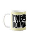 I'm Far From Normal - Pop Fashion Icon mugs