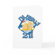 I'm Finally 21 cards by birthdayTshirts I'm Finally 21 cards