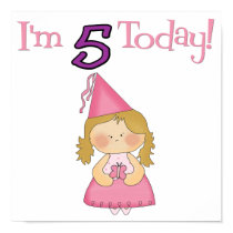I'm FIVE Today! Princess Design! posters