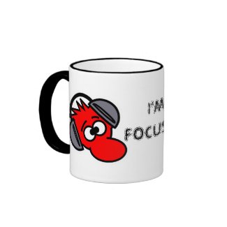 I'M FOCUS! Headphone dude ceramic mug mug