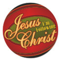 I'm Following Jesus Christ stickers by Pazzoom I'm Following Jesus Christ stickers