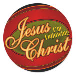 I'm Following Jesus Christ Stickers