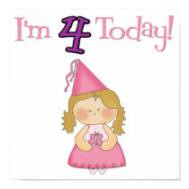 I'm FOUR Today!  Princess Design posters