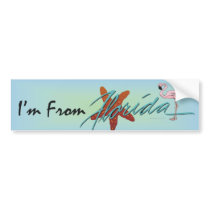 I'm From Florida Bumper Sticker