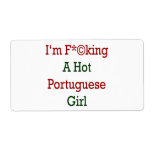 I'm Fucking A Hot Portuguese Girl Custom Shipping Labels
