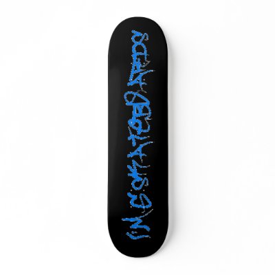 I'm G Skateboards (Brock Vandalo Font) -black/blue by ImGEEE