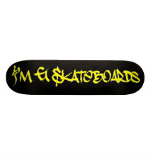 I'm G Skateboards (Stylin BRK Font) - black/yellow