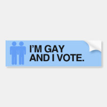 I'M GAY AND I VOTE.png bumper stickers