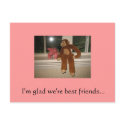 I'm glad we're best friends... postcards