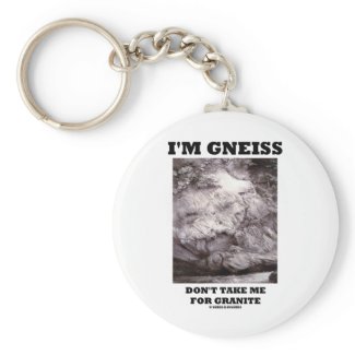 I'm Gneiss Don't Take Me For Granite (Rock Humor) Key Chain