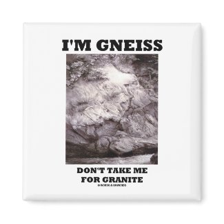 I'm Gneiss Don't Take Me For Granite (Rock Humor) magnet
