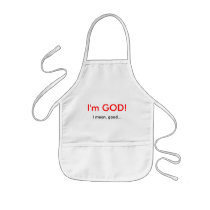 I'm GOD! aprons by windcastle I'm GOD! aprons