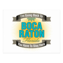 I'm Going Back To (Boca Raton) Postcards