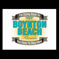 I'm Going Back To (Boynton Beach) postcards